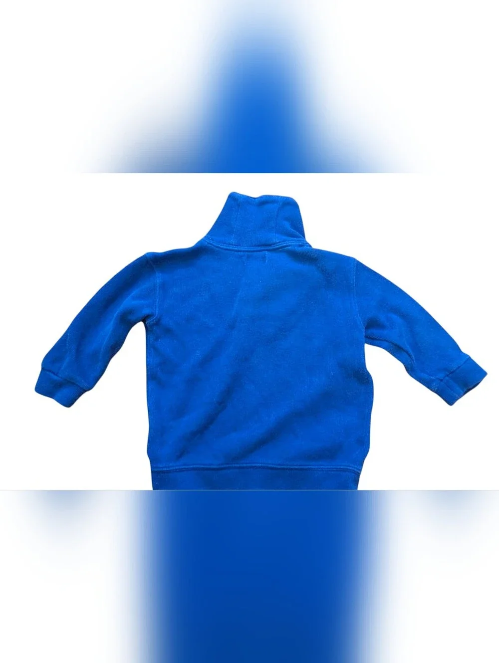 Ralph Lauren Dark Royal Blue 18M Shawl Collar Sweater Yellow Pony Preppy Baby